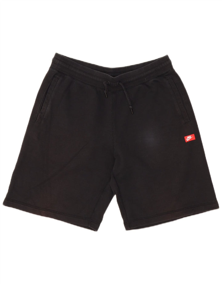 NIKE Mens Graphic Sport Shorts Large  Black Cotton