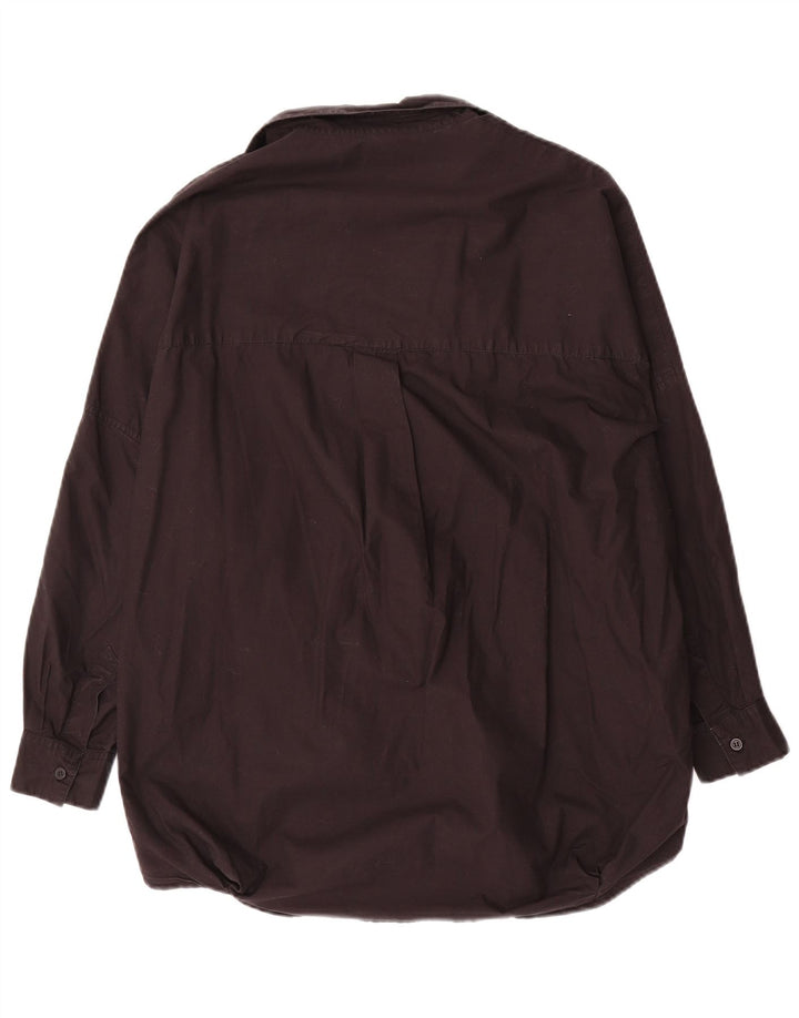 French Connection Womens 3/4 Sleeve Pullover Shirt UK 16 Large Black