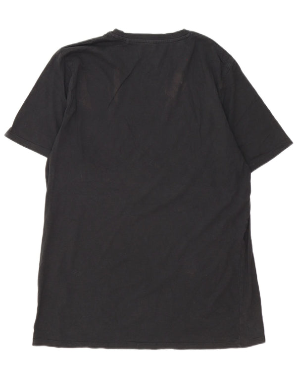 Jack & Jones Mens Slim Fit T-Shirt Top XL Black Cotton