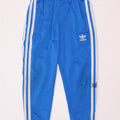 Adidas Boys Tracksuit Trousers Joggers 5-6 Years Blue Polyester