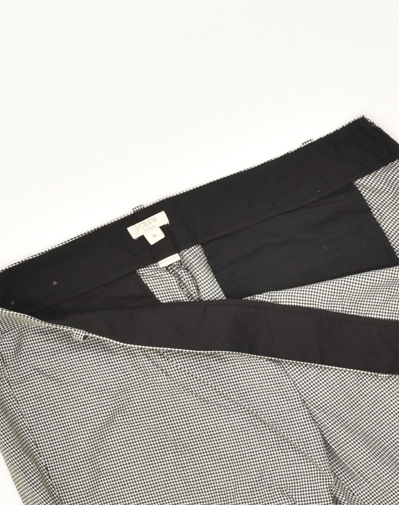 J. CREW Womens Slim Casual Trousers US 8 Medium W32 L27  Grey Check Cotton | Vintage J. Crew | Thrift | Second-Hand J. Crew | Used Clothing | Messina Hembry 