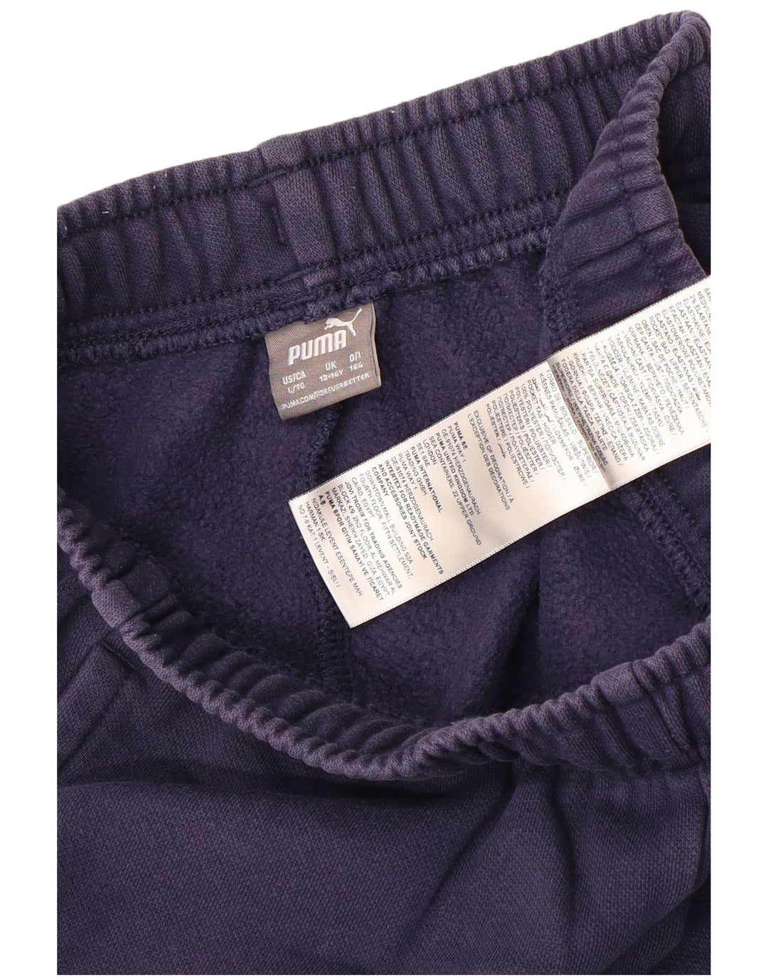 Puma Boys Graphic Tracksuit Trousers Joggers 13-14 Years Navy Blue