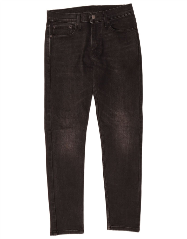 Levi's Mens 512 Slim Tapered Jeans W28 L30 Black Cotton