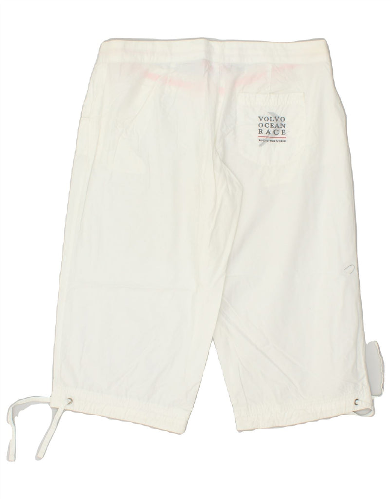 PUMA Womens Bermuda Shorts UK 12 Medium W33 Off White | Vintage Puma | Thrift | Second-Hand Puma | Used Clothing | Messina Hembry 