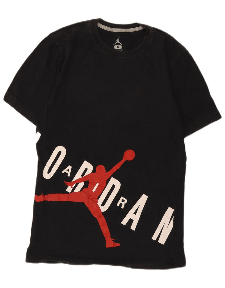 Jordan Mens Graphic T-Shirt Top Small Navy Blue Cotton