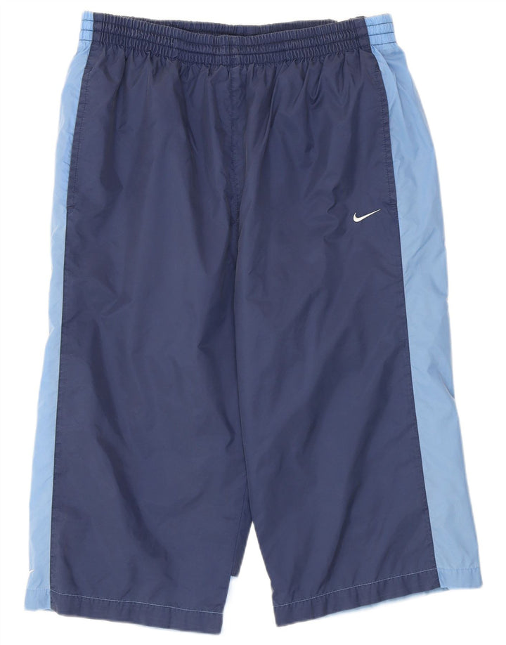 Nike Mens Bermuda Sport Shorts Large Navy Blue Colourblock Nylon
