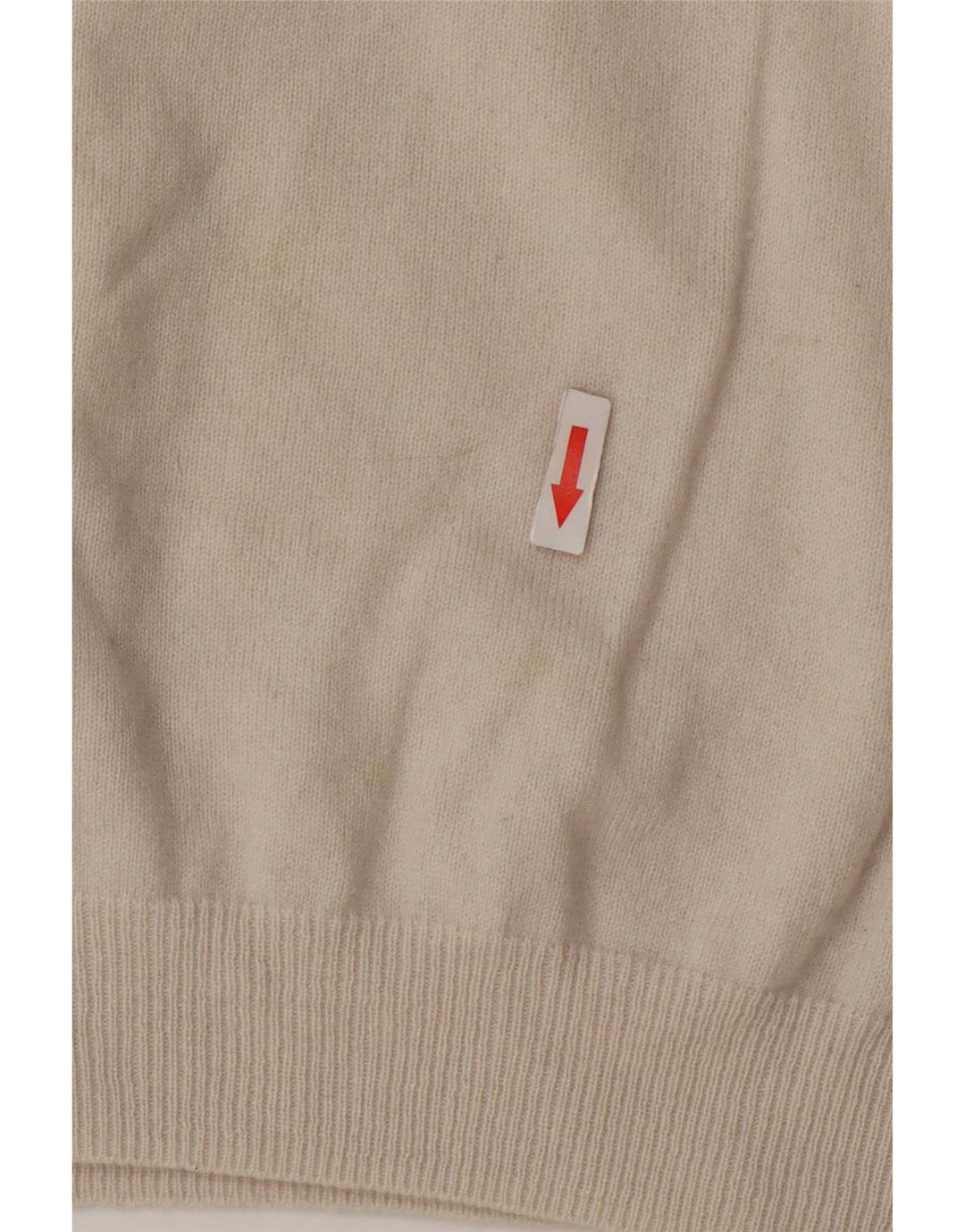 Massimo Dutti Womens Roll Neck Jumper Sweater UK 16 Large Beige Wool