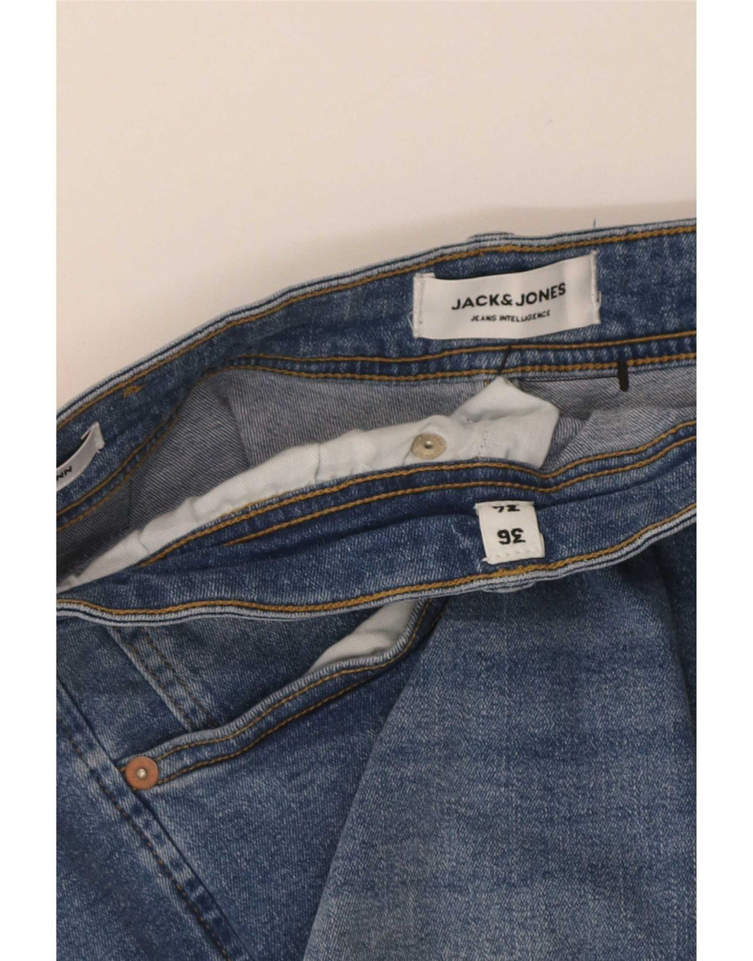 Jack & Jones Mens GLENN Slim Jeans W36 L34 Blue