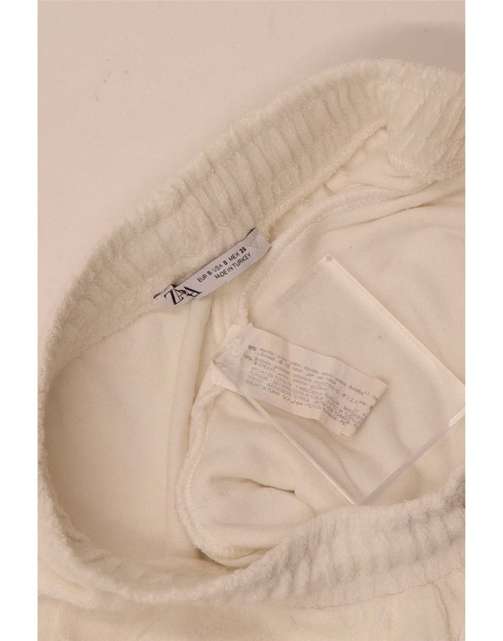 Zara Womens Sport Shorts UK 10 Small White
