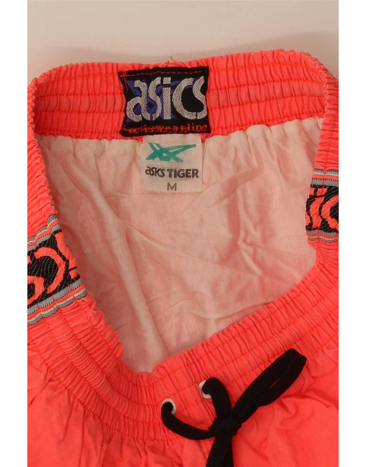 Asics Mens Graphic Swimming Shorts Medium Orange Colourblock