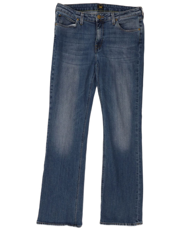 Lee Womens Cameron Bootcut Jeans W31 L31 Blue Cotton