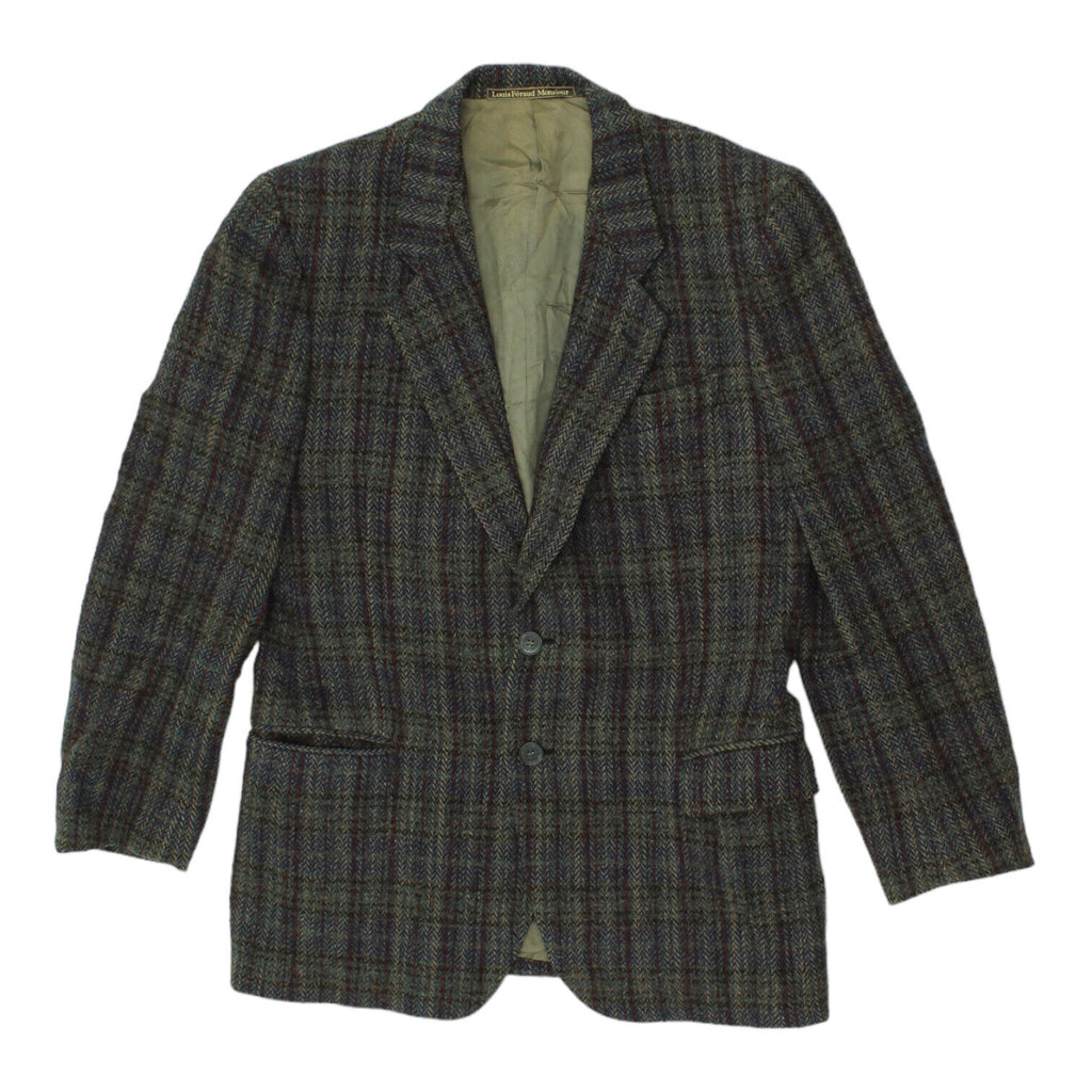 Louis Feraud Mens Heavyweight Blazer Jacket | Vintage High End Designer Suit VTG | Vintage Messina Hembry | Thrift | Second-Hand Messina Hembry | Used Clothing | Messina Hembry 