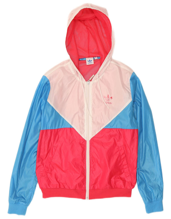 Adidas Womens Tracksuit Top Jacket EU 38 Medium Multicoloured Colourblock