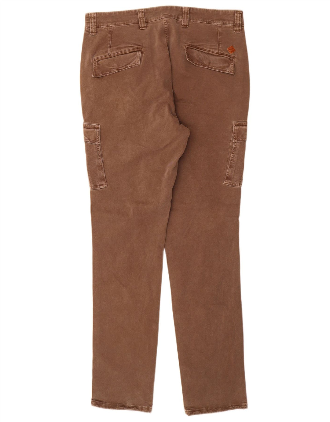 Carrera Mens Slim Cargo Trousers IT 48 Medium W33 L32 Brown Cotton