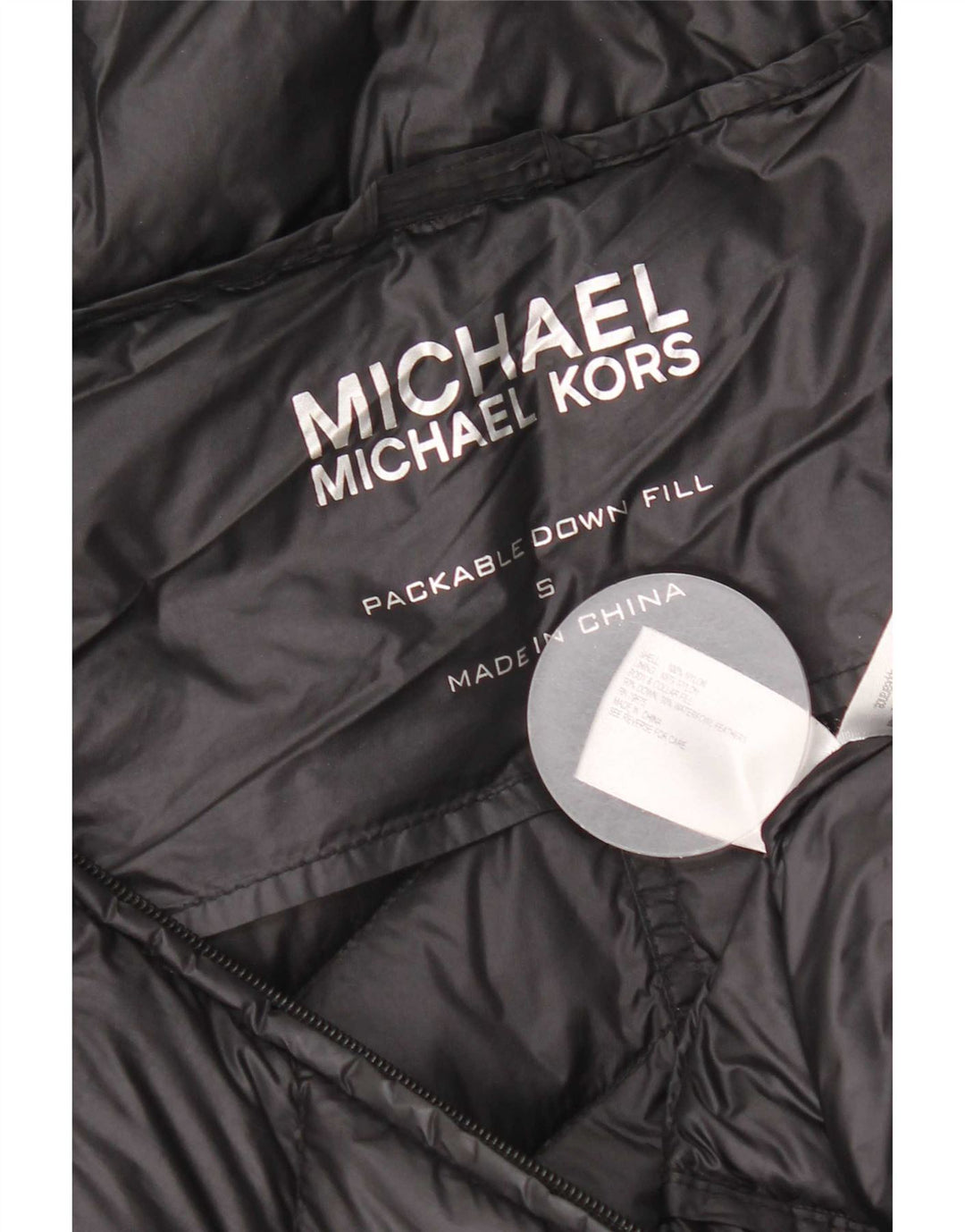 Michael Kors Womens Padded Jacket UK 10 Small Black Nylon
