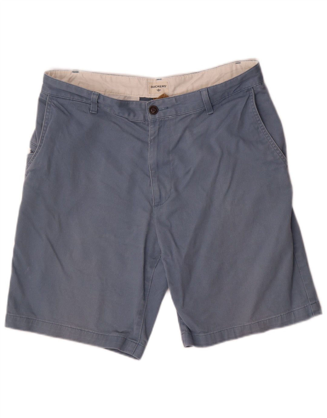Dockers Mens Cargo Shorts W34 Large Blue Cotton