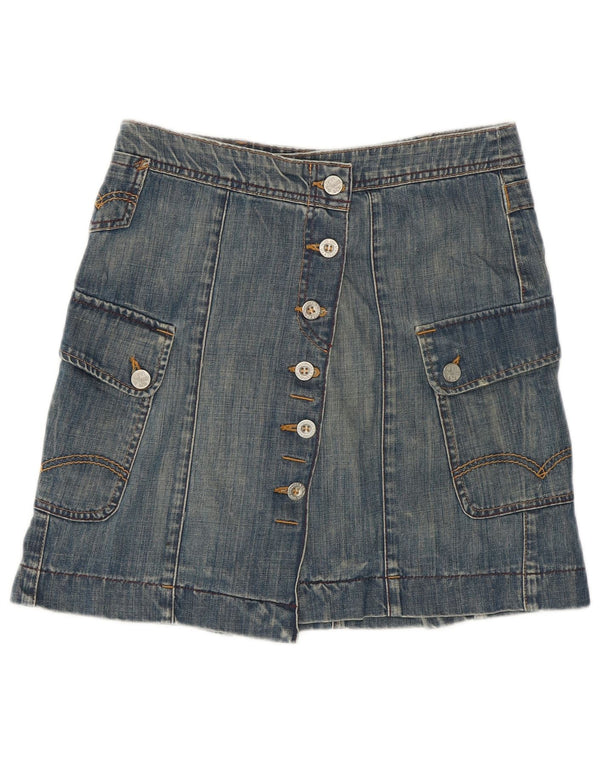 LEVI'S Womens Denim Skirt Small W28 Blue Cotton