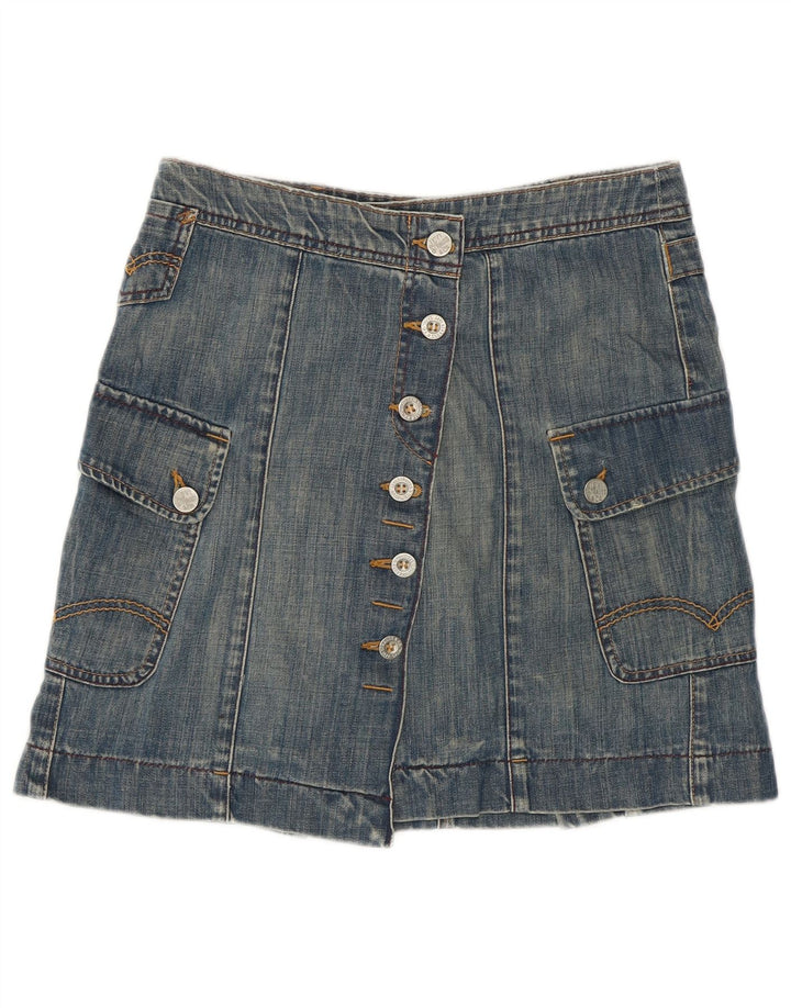 LEVI'S Womens Denim Skirt Small W28 Blue Cotton