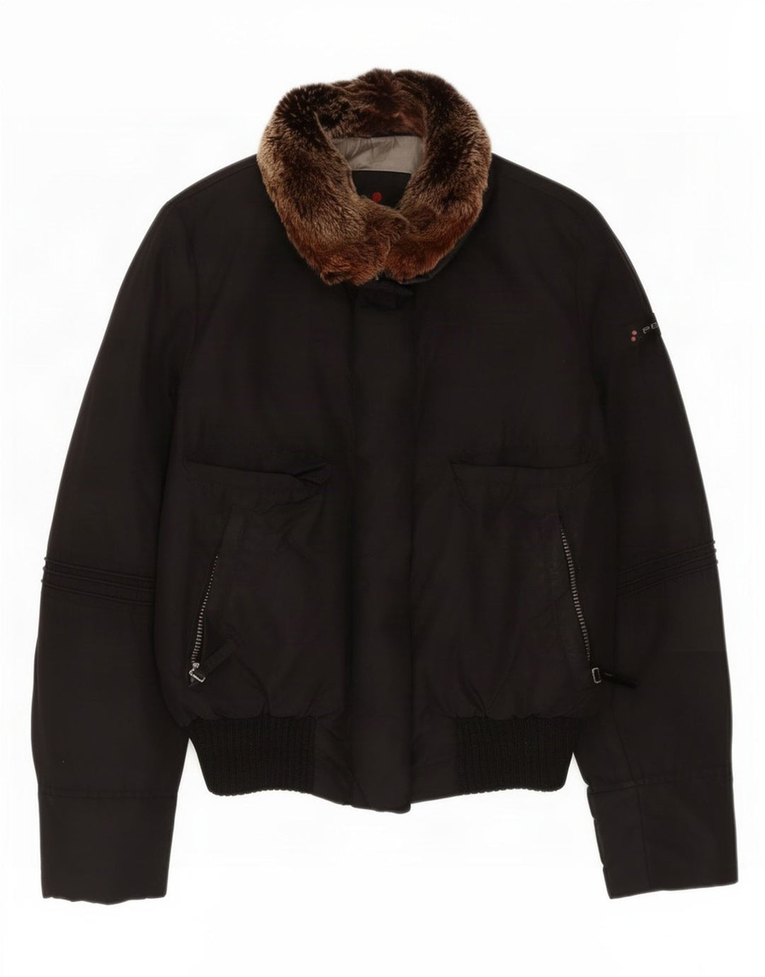 PEUTEREY Womens Padded Jacket IT 46 Large Black Polyamide