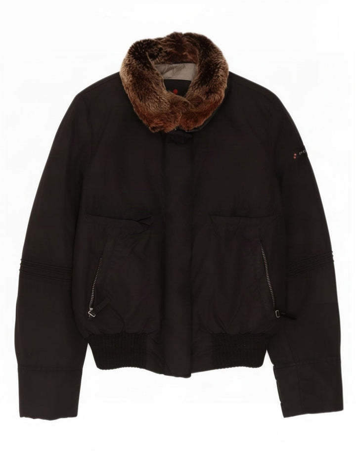 PEUTEREY Womens Padded Jacket IT 46 Large Black Polyamide