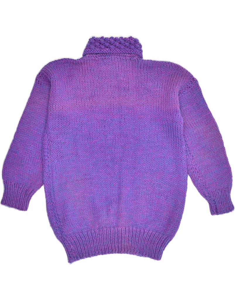 VINTAGE Womens Roll Neck Jumper Sweater UK 12 Medium Purple | Vintage Vintage | Thrift | Second-Hand Vintage | Used Clothing | Messina Hembry 