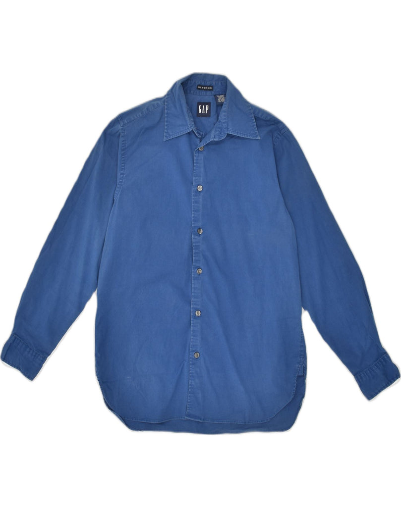 GAP Mens Stretch Shirt XS Blue Cotton | Vintage Gap | Thrift | Second-Hand Gap | Used Clothing | Messina Hembry 