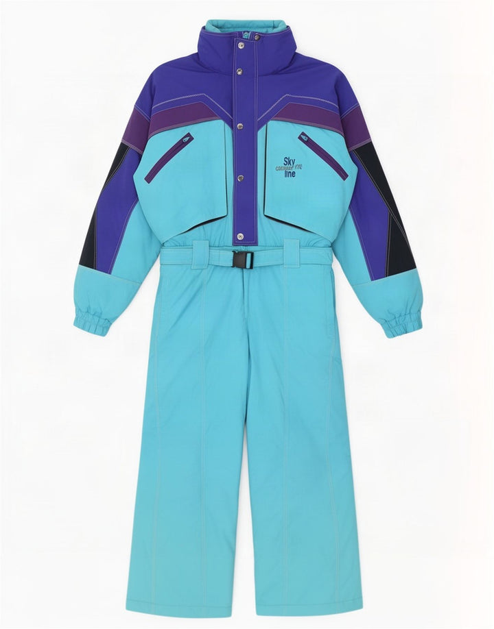 Colmar Mens Ski Jumpsuit IT 40 Medium Blue Colourblock