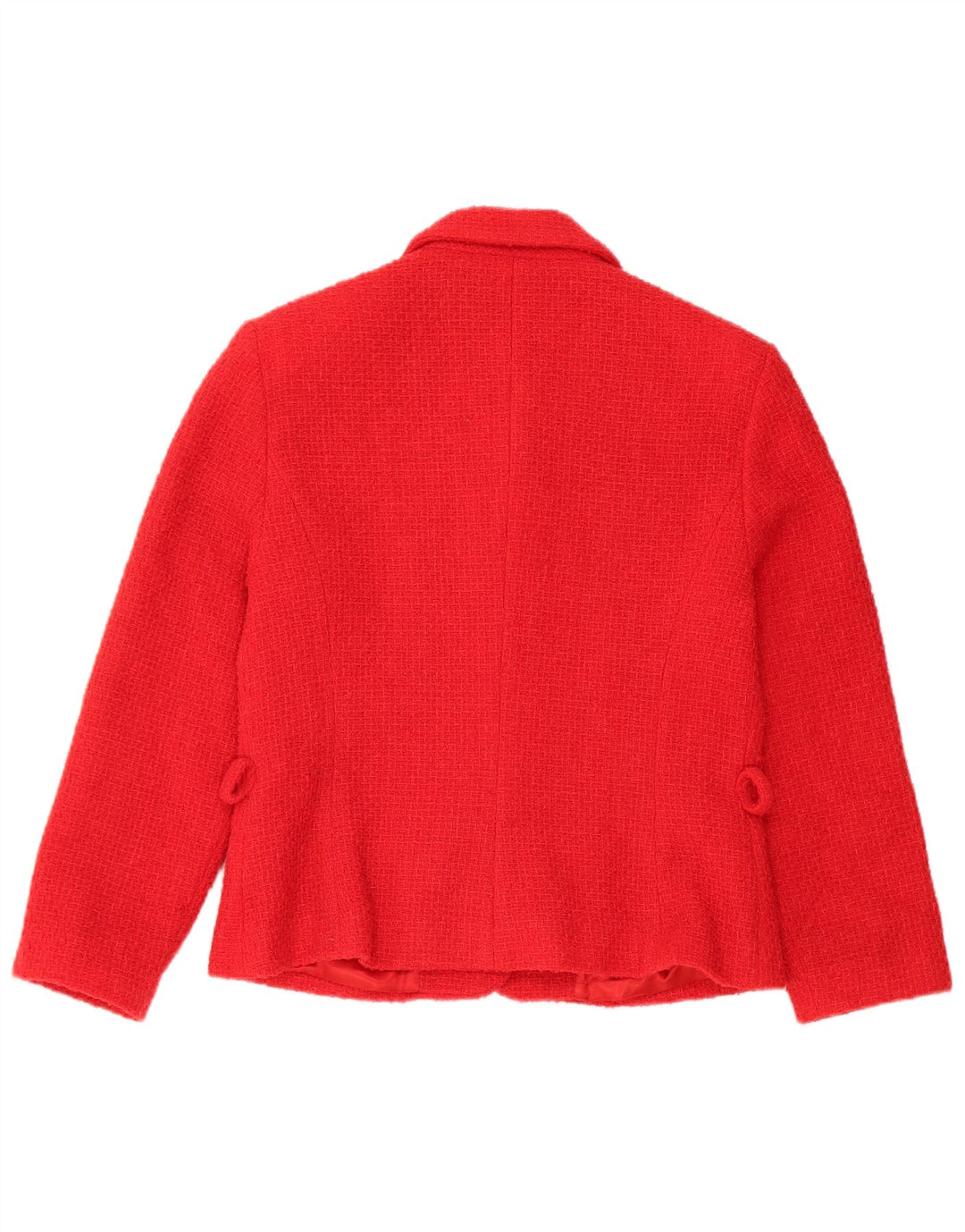 Vintage Womens 4 Button 2 Piece Skirt Set UK 12 Medium W28  Red Wool