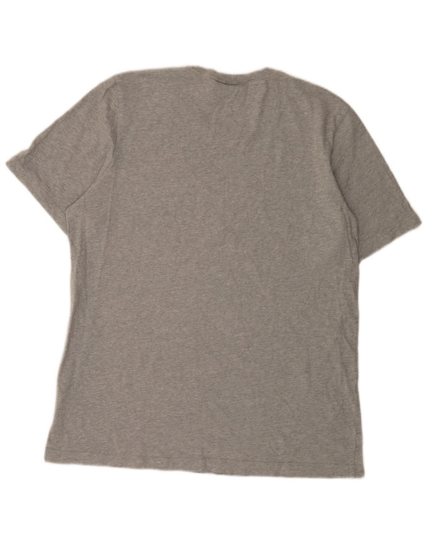 Adidas Mens Graphic T-Shirt Top Large Grey Cotton
