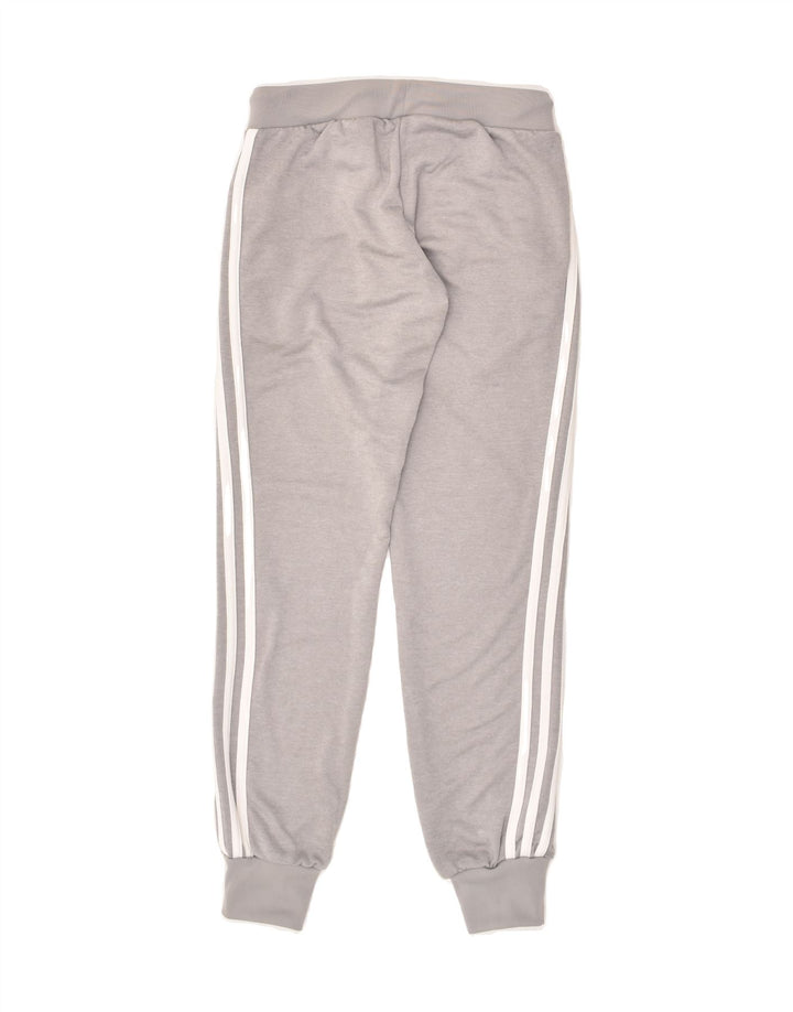 ADIDAS Womens Tracksuit Trousers Joggers UK 8 Small Grey Polyester | Vintage Adidas | Thrift | Second-Hand Adidas | Used Clothing | Messina Hembry 