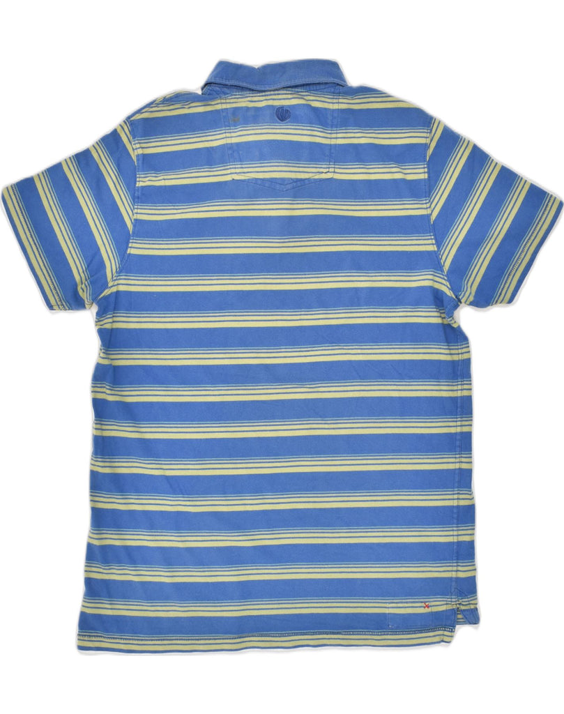 FAT FACE Mens Polo Shirt Medium Blue Striped Cotton | Vintage Fat Face | Thrift | Second-Hand Fat Face | Used Clothing | Messina Hembry 