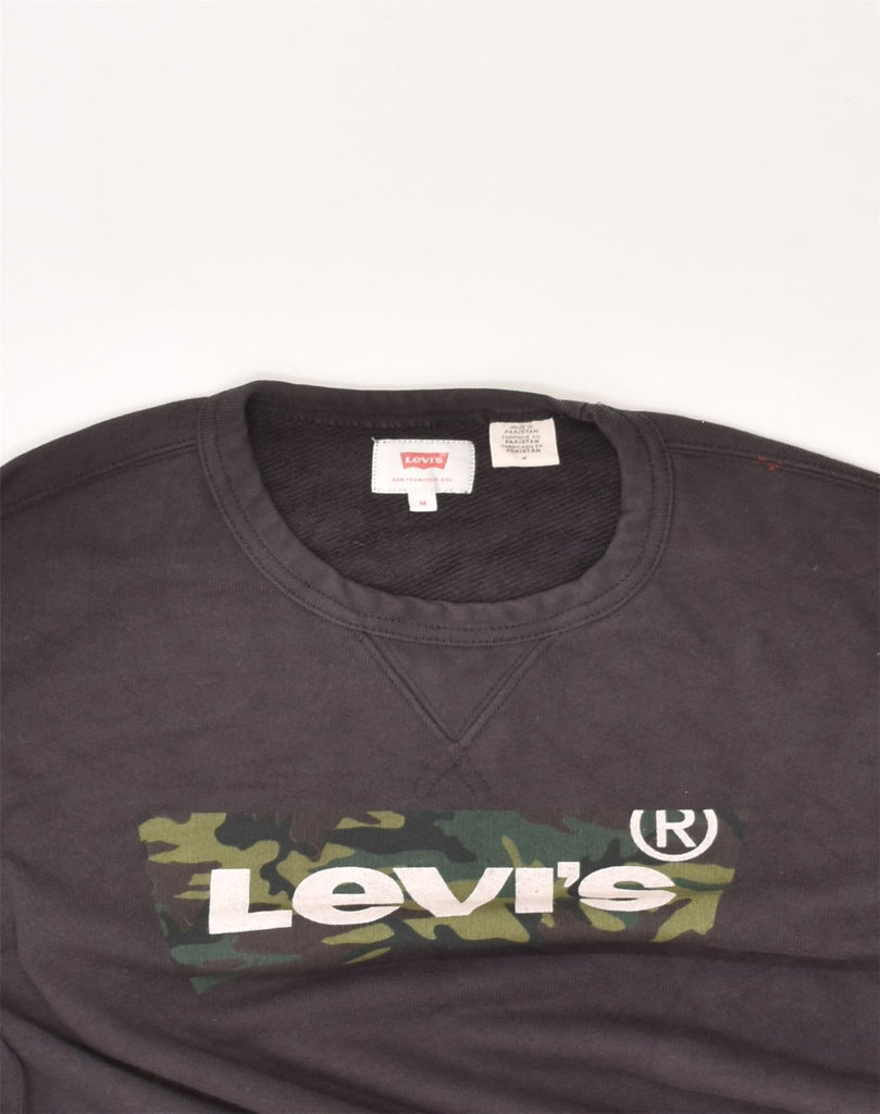 LEVI'S Mens Graphic Sweatshirt Jumper Medium Brown Cotton | Vintage Levi's | Thrift | Second-Hand Levi's | Used Clothing | Messina Hembry 