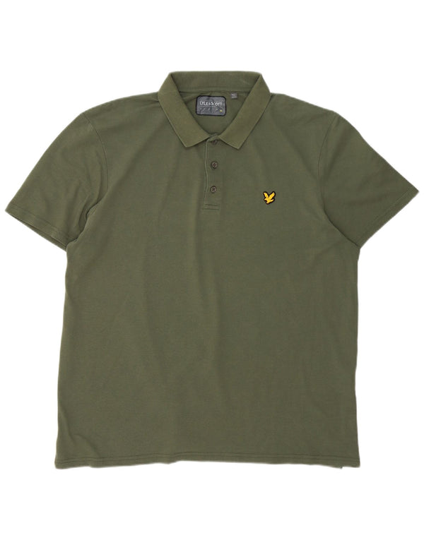Lyle & Scott Mens Polo Shirt 2XL Green Cotton