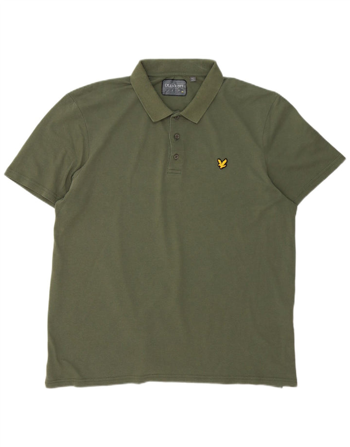 Lyle & Scott Mens Polo Shirt 2XL Green Cotton