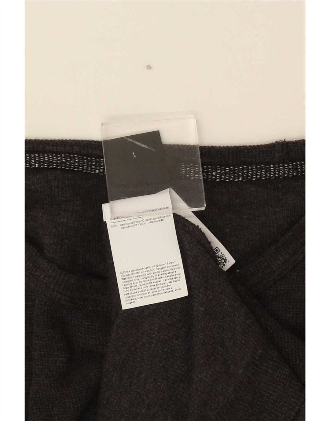 Hugo Boss Mens Slim Fit Top Long Sleeve Large Grey Cotton