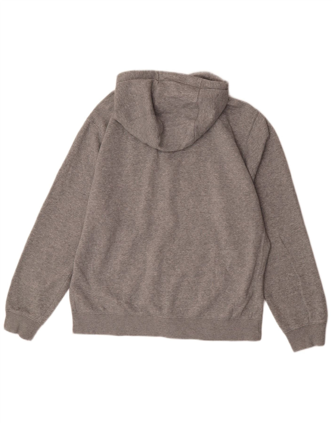 Nike Mens Regular Fit Zip Hoodie Sweater Large Grey Cotton