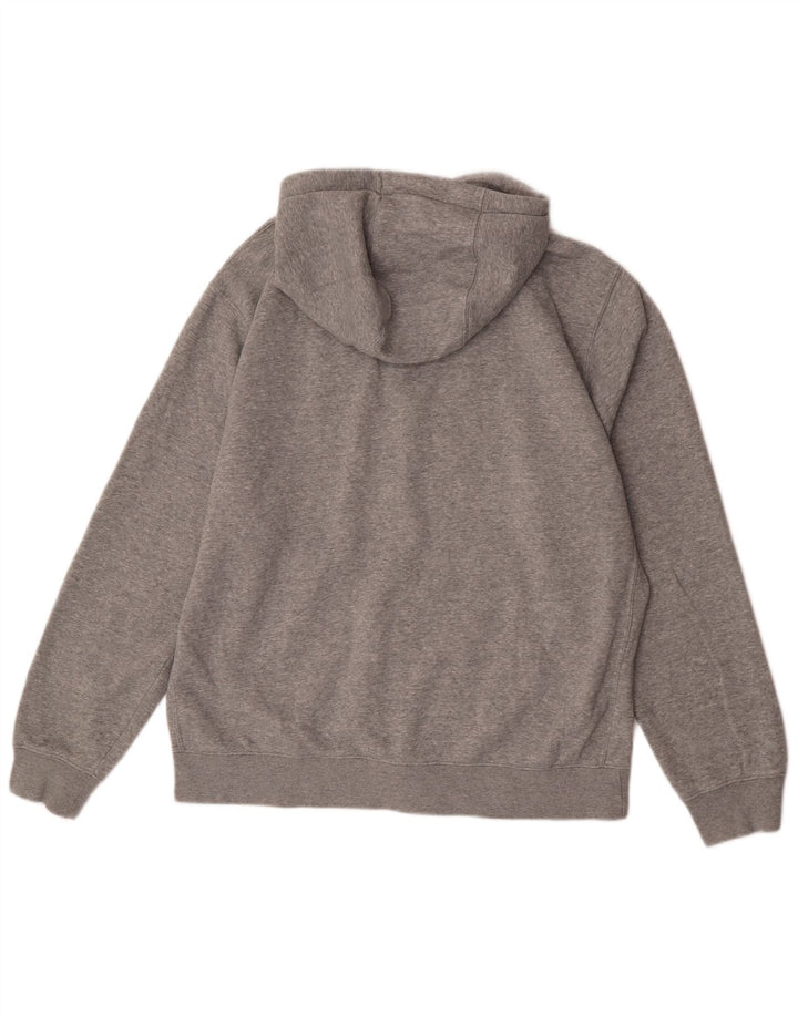 Nike Mens Regular Fit Zip Hoodie Sweater Large Grey Cotton