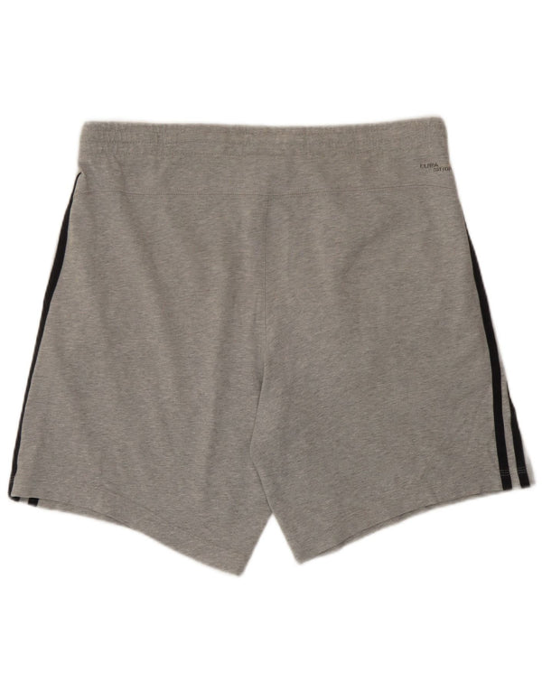 Adidas Mens Climalite Sport Shorts Small  Grey Cotton