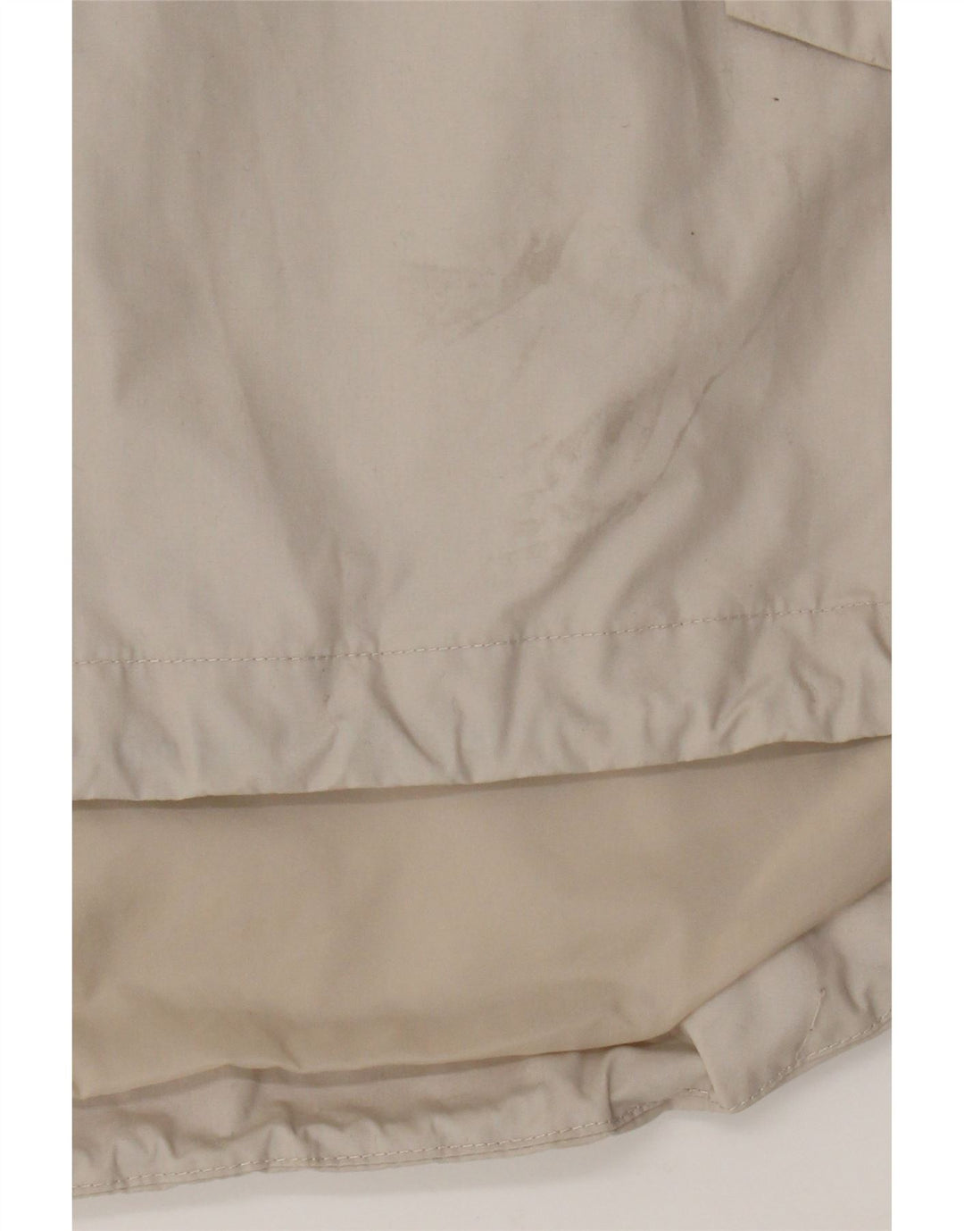 Kickers Mens Graphic Hooded Anorak Jacket UK 40 Large Beige Polyester