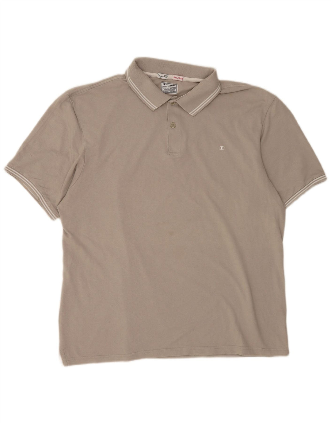 Champion Mens Easy Fit Polo Shirt 3XL Grey Cotton