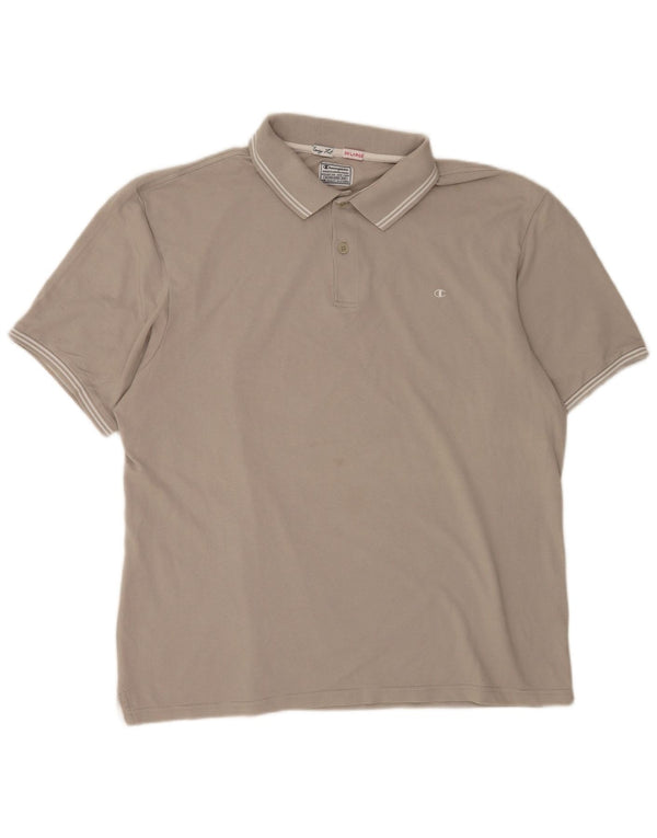 Champion Mens Easy Fit Polo Shirt 3XL Grey Cotton