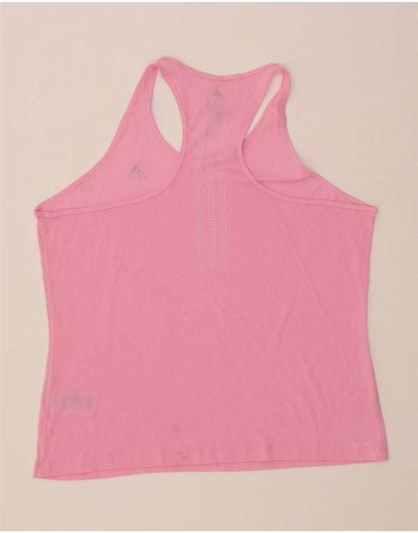 ADIDAS Womens Climalite Vest Top UK 20/22 XL Pink Polyester