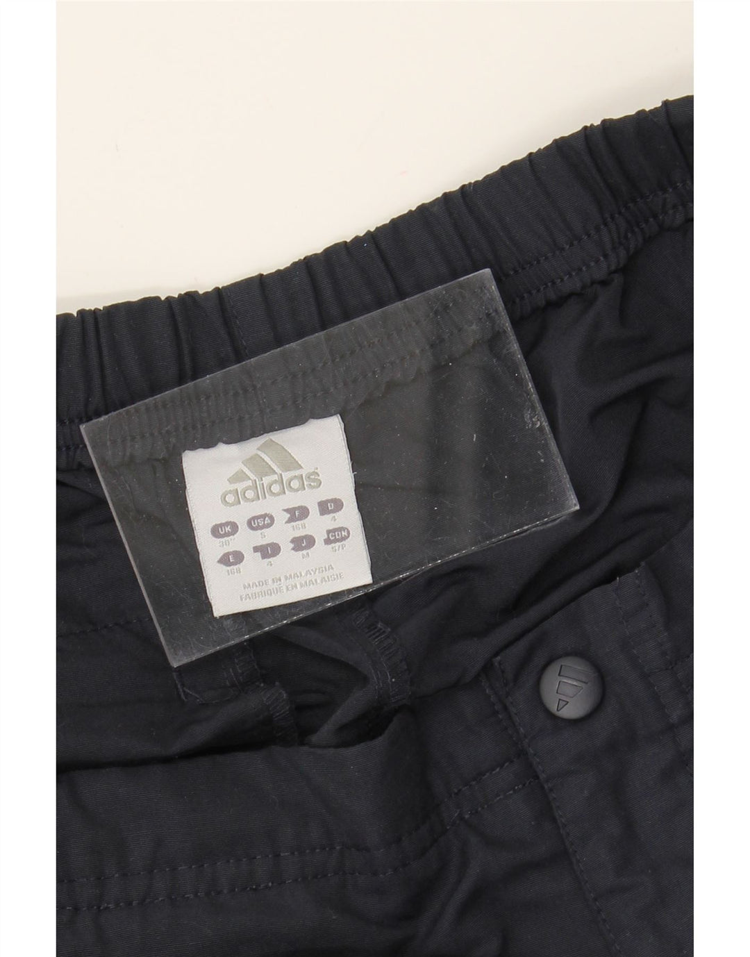 ADIDAS Mens Capri Trousers W30 L19 Navy Blue Vintage Adidas and Second-Hand Adidas from Messina Hembry 