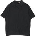 Zara Mens Polo Shirt XL Black Cotton