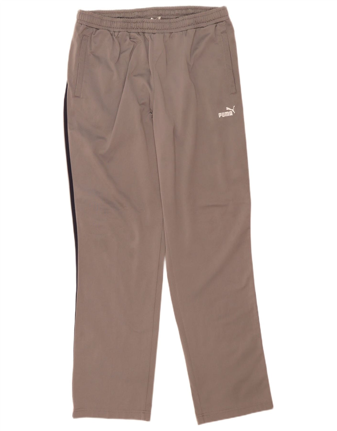 Puma Mens Tracksuit Trousers XL  Grey Striped Polyester