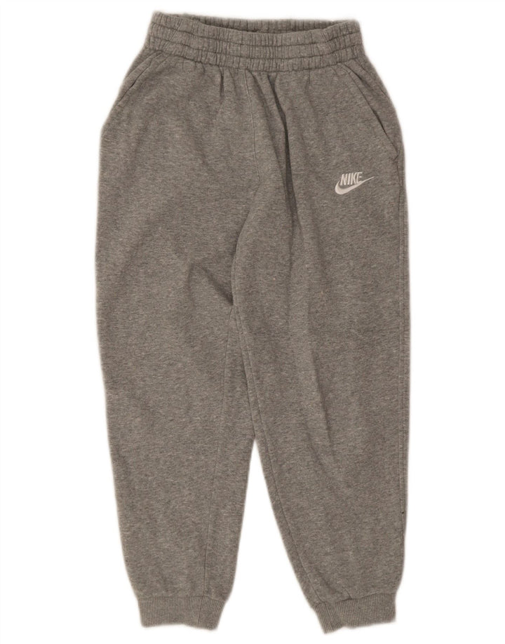 Nike Boys Tracksuit Trousers Joggers 10-11 Years Medium Grey Cotton