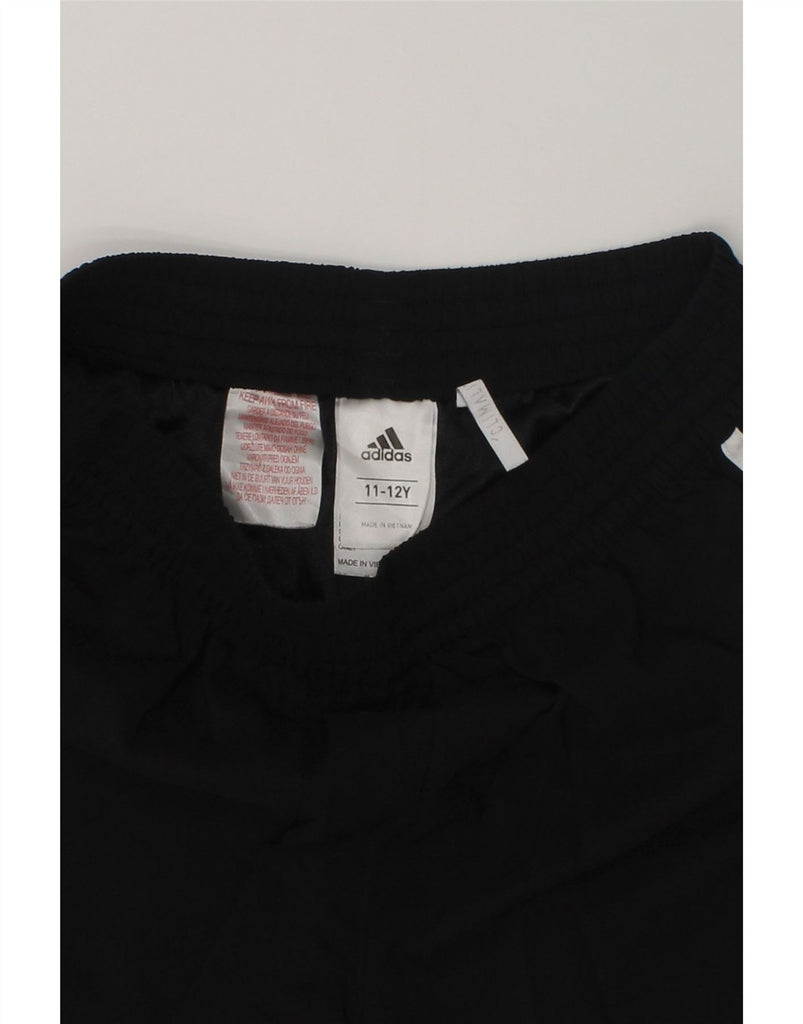 ADIDAS Boys Climalite Sport Shorts 11-12 Years Black Polyester | Vintage Adidas | Thrift | Second-Hand Adidas | Used Clothing | Messina Hembry 