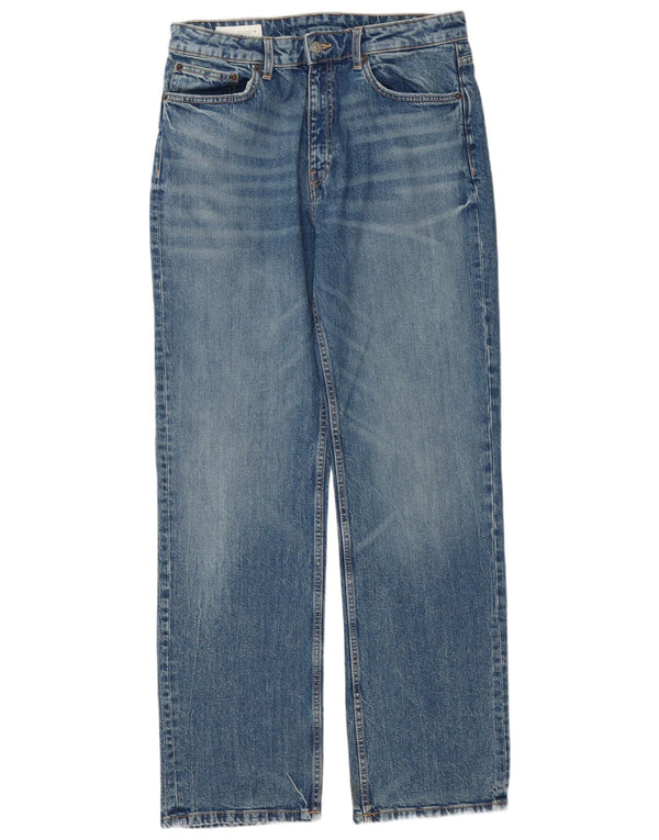 ZARA Womens Straight Jeans EU 42 Large W32 L32 Blue Cotton