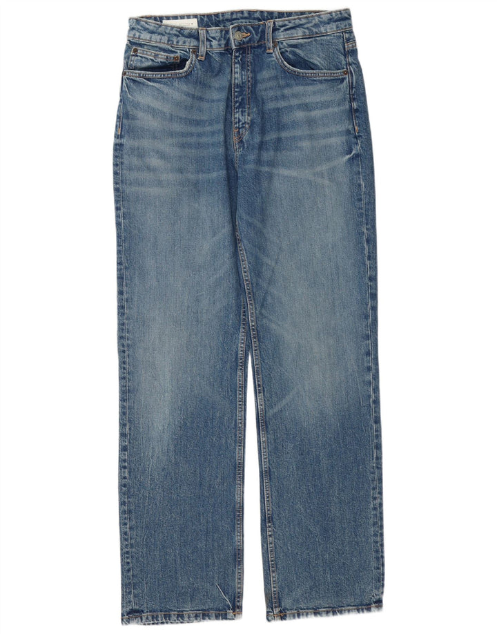 ZARA Womens Straight Jeans EU 42 Large W32 L32 Blue Cotton