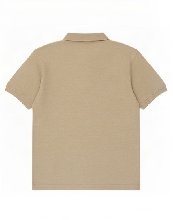 Lotto Mens Polo Shirt Large Beige Cotton